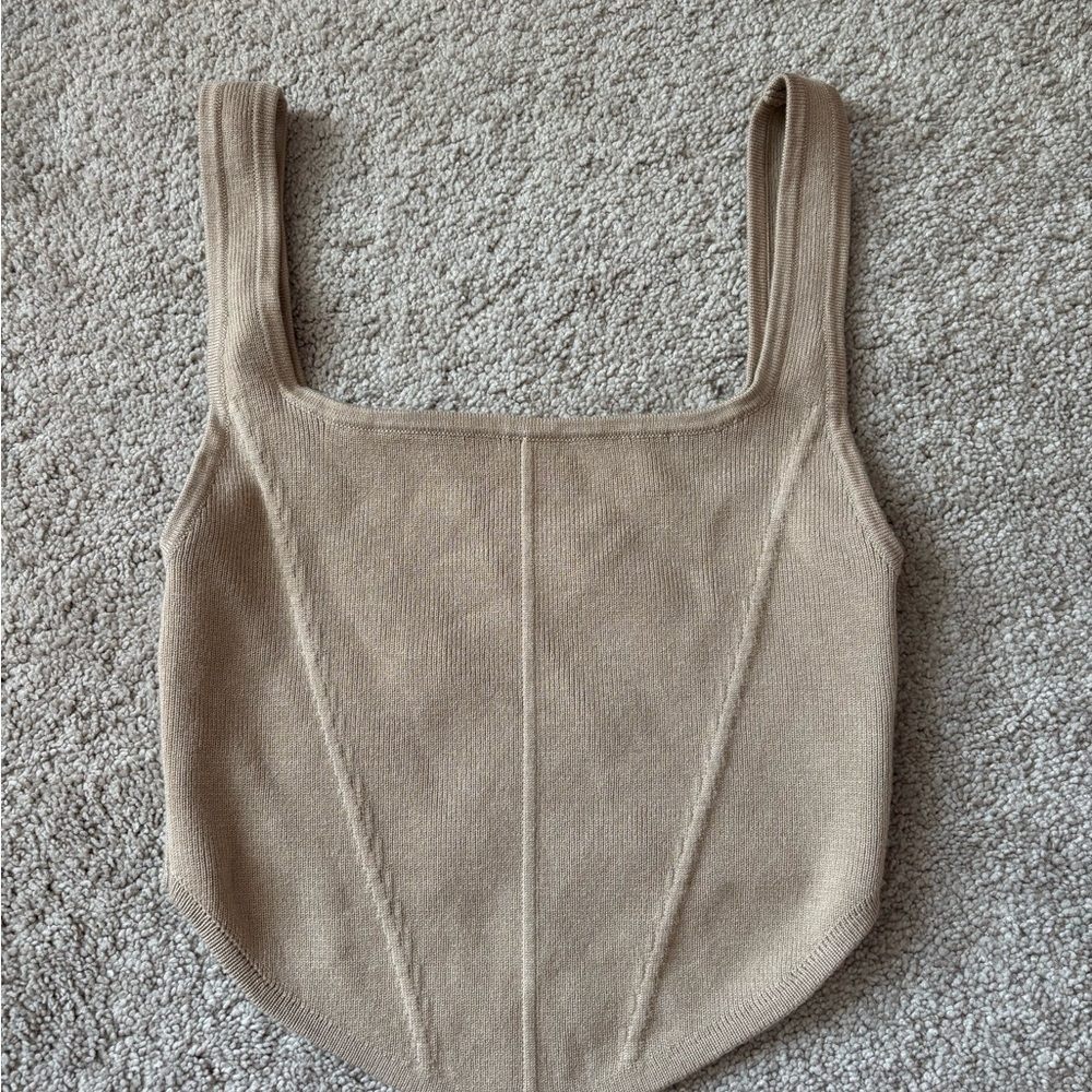 Cotton On Beige Ribbed Tank